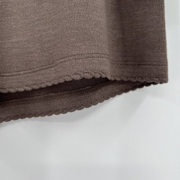 PJ Salvage Borrowed from the Boys Knit Pajama Shorts sz S Cocoa Brown RZBBS NWT - Picture 3 of 5